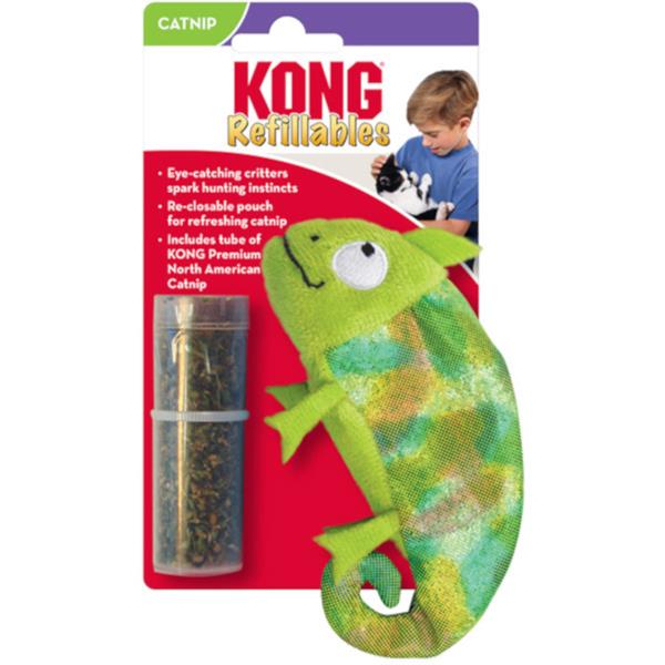 KONG Refillables Hračka pro kočky chameleon 1 ks