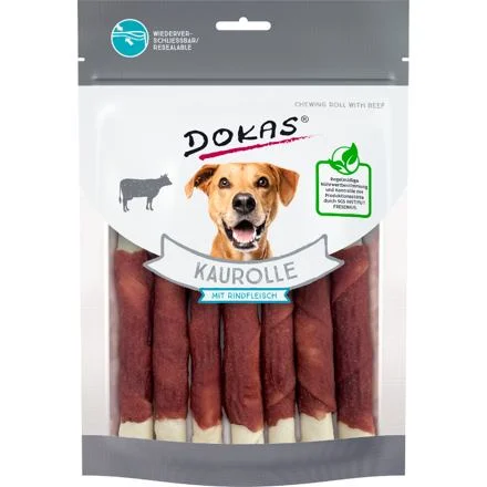 Dokas – Tyčinky z hovězí kůže obalené hovězím masem 190 g