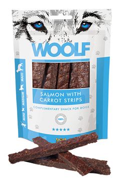 WOOLF pochoutka salmon with carrot strips  100g