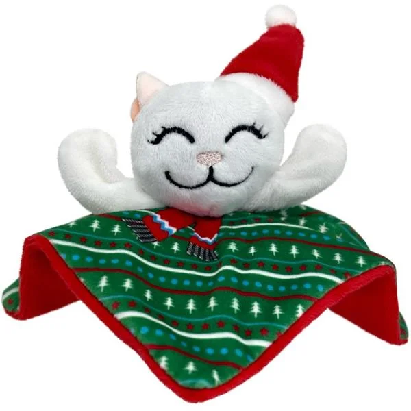 Hračka vánoč. KONG Holiday Crackles Santa Kitty