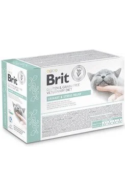 Brit VD Cat Pouch fillets in Gravy Urinary+Stres 12x85g