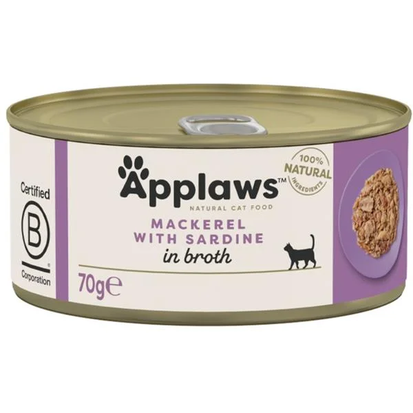 Konzerva APPLAWS Cat Mackerel & Sardine 70 g