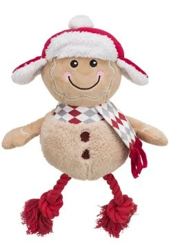 Xmas GINGERBREAD, perníček bez zvuku, plyš/bavlna 34 cm