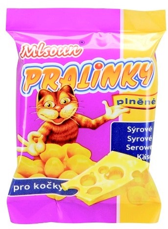 Mlsoun pralinky sýrové - pamlsky pro kočky, 40g
