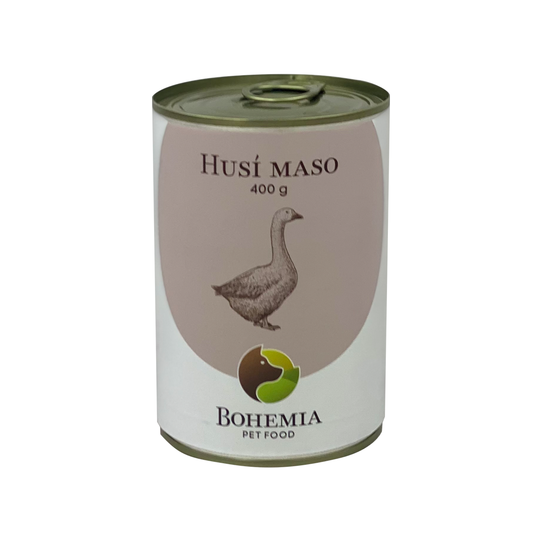 Bohemia Pet Food BOHEMIA Husí maso ve vlastní šťávě 400g