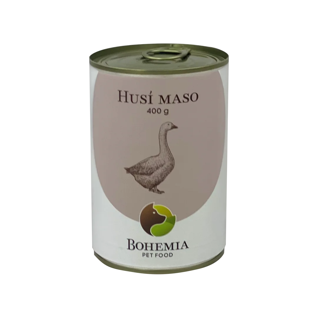 Bohemia Pet Food BOHEMIA Husí maso ve vlastní šťávě 400g