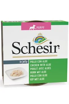 Konzerva SCHESIR Puppy kuřecí + aloe 150 g