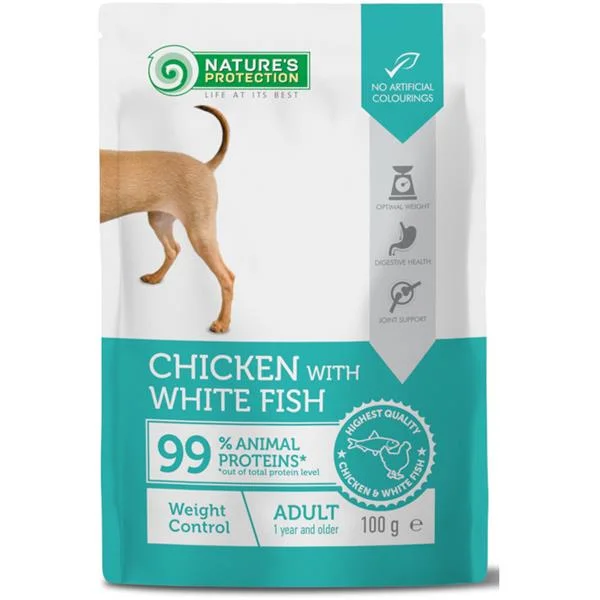 Nature’s Protection Dog kaps. Weight Control Chicken and White Fish 100 g