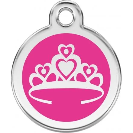 Známka Red Dingo Korunka tmavě růžová velikost známky M - 30 mm