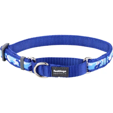 RedDingo Obojek Camouflage Navy - 2,0/31 až 47cm