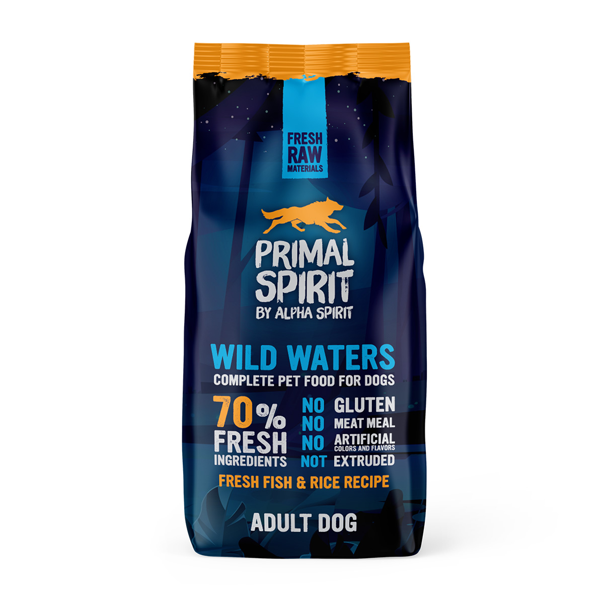 Primal Spirit Dog 70% Wild Waters 12 kg