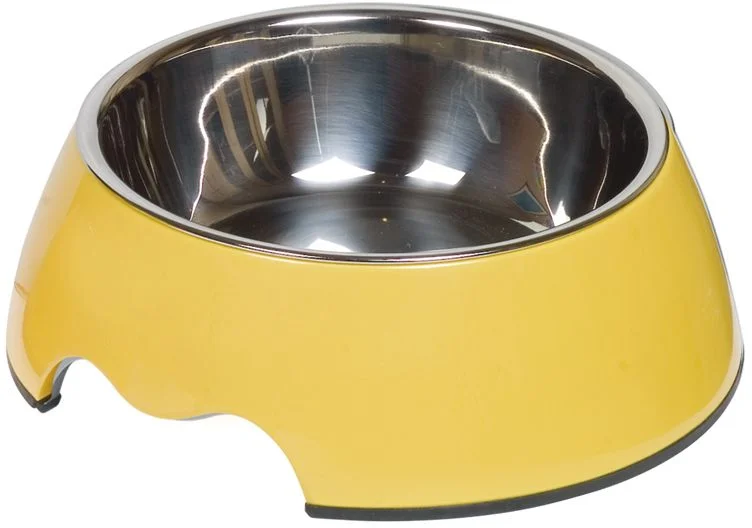 Nobby Nobly nerez miska v žlutém pouzdře 350ml