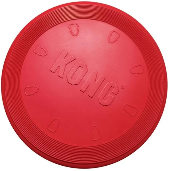 Hračka guma Létající talíř Kong červená 1 ks