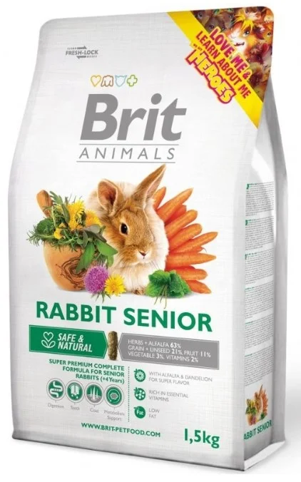 Brit Animals Rabbit Senior Complete 1,5 kg