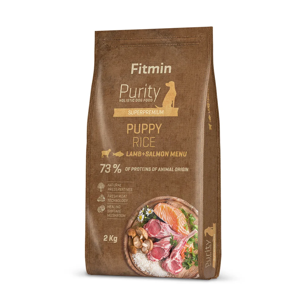 Dibaq a.s. Fitmin dog Purity Rice Puppy Lamb&Salmon - 2 kg