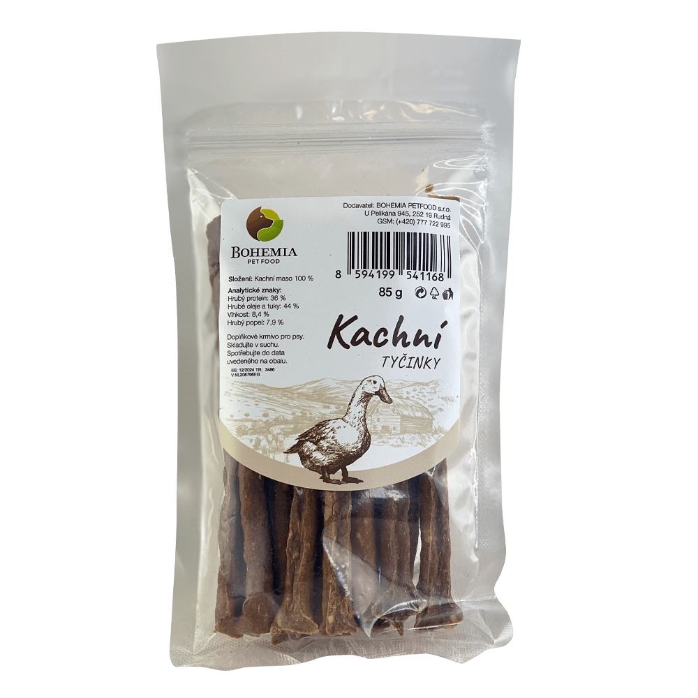 Bohemia Pet Food BOHEMIA Kachní tyčinky 85g