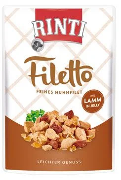 Rinti Dog Filetto kapsa kuře+jehně v želé 100 g