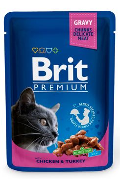Brit Premium Cat kapsa with Chicken & Turkey 100g Brit Premium Cat kapsa with Chicken & Turkey 100g