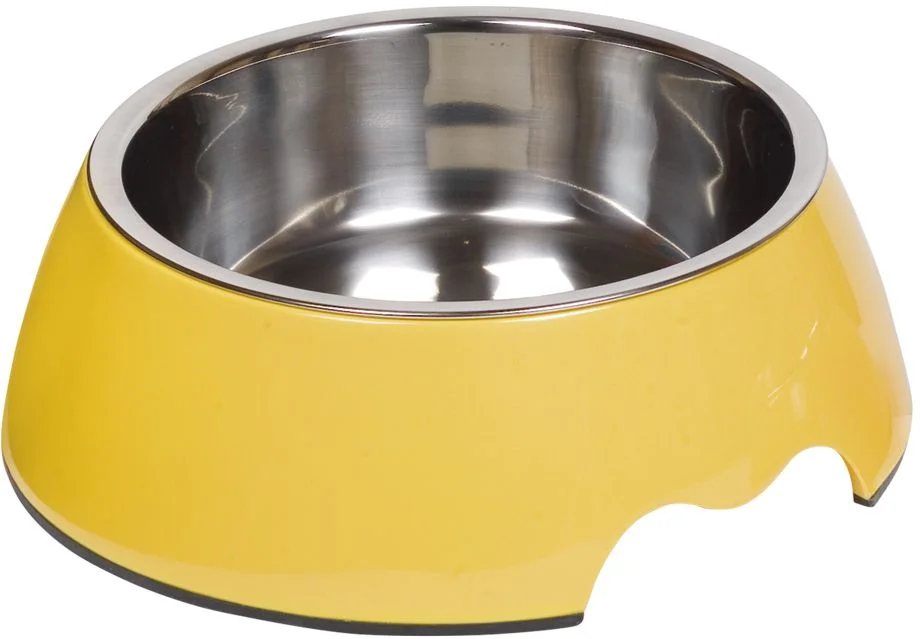 Nobby Nobly nerez miska v žlutém pouzdře 700ml