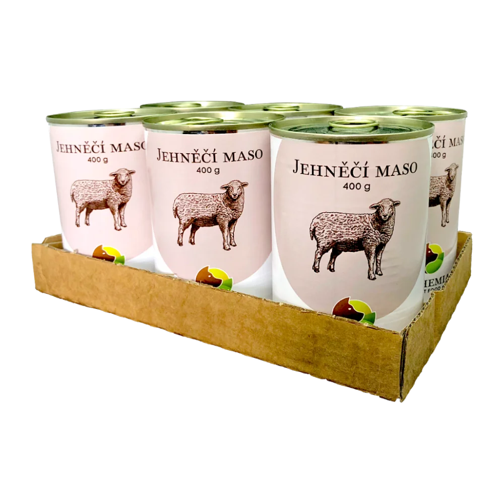Bohemia Pet Food SIX PACK BOHEMIA Jehněčí maso ve vlastní šťávě 400 g