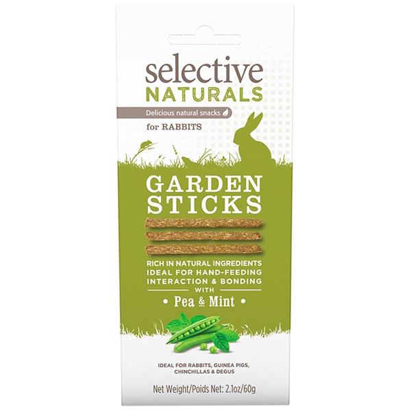 SUPREME Selective naturals snack garden sticks hrášek s mátou 60 g