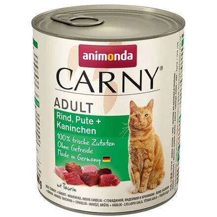 ANIMONDA konzerva CARNY Adult - hovězí, krůta, králík 800 g