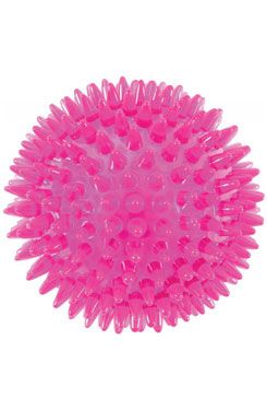 Hračka pes BALL SPIKE TPR POP s ostny Zolux 13 cm tyrkysová