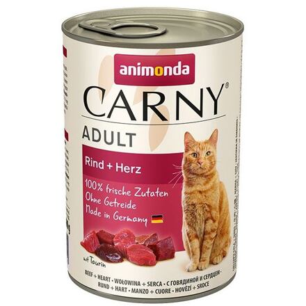 ANIMONDA konzerva CARNY Adult - hovězí, srdce 400 g