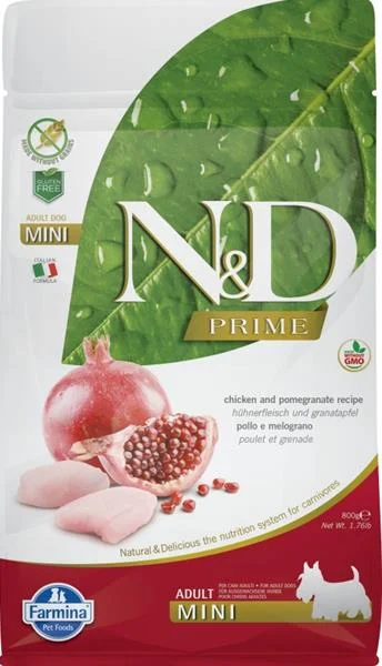 N&D PRIME DOG Adult Mini Chicken&Pomegranate 800 g