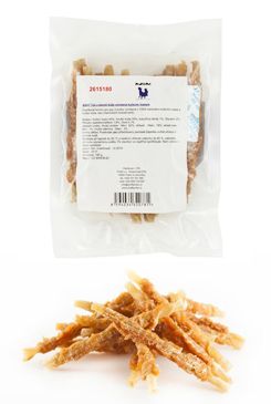 Want Dog poch. Tyč z bůvolí kůže s kuřecím masem 100g