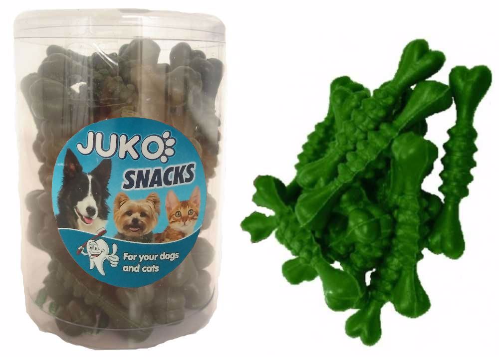 Dentální kostičky Mint JUKO Snacks Dóza - cca 30ks