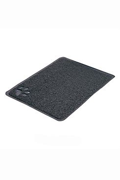 PVC předložka s tlapkou, šedá k WC 40 x 60 cm 1 ks