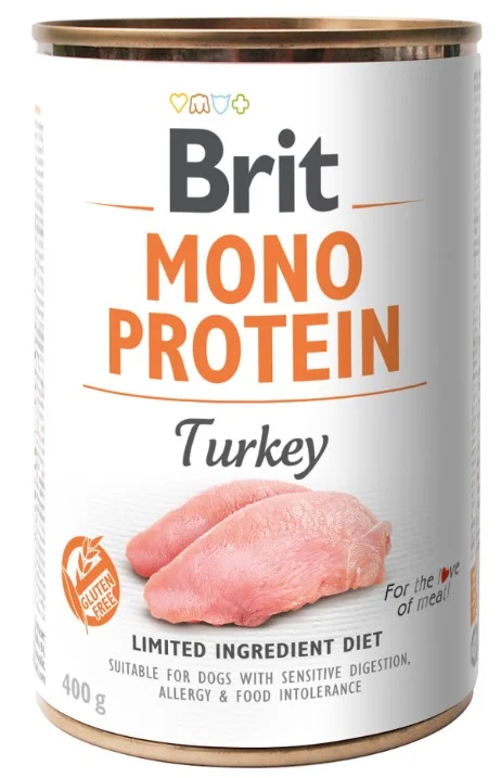 Konzerva BRIT Mono Protein Turkey 400 g