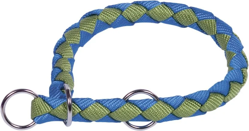 Nobby CORDA polostahovací kulatý obojek M-L zelená