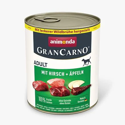 GRANCARNO Adult - jelení maso + jablka 800g