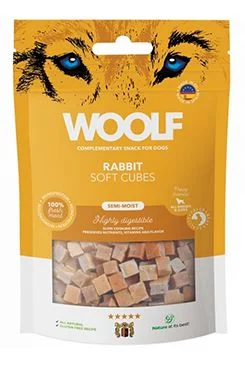 WOOLF pochoutka Soft Cubes Rabbit  100g