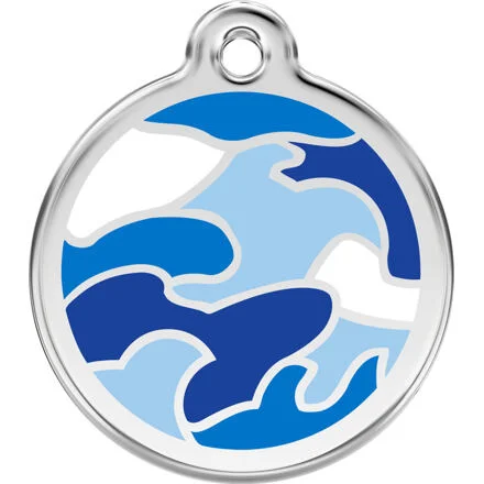 Známka Red Dingo - Camouflage - modrá velikost známky M - 30 mm