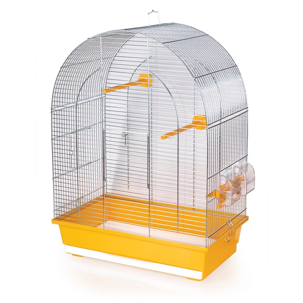 Klec pro papoušky, andulky, kanáry LUSI II pozink, různé barvy dna