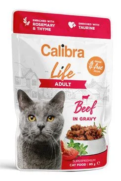 Calibra Cat Life kapsa Adult Beef in gravy 85 g