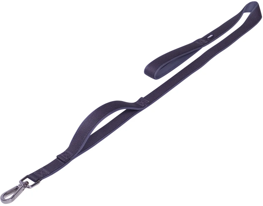 Nobby CLASSIC PRENO ROYAL vodítko neoprén tmavě šedá L-XL 120cm