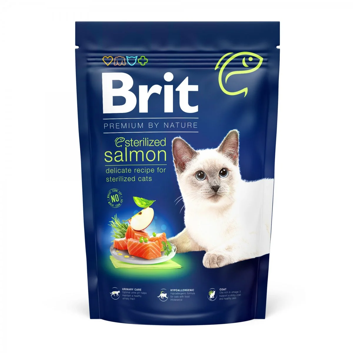 BRIT Premium by Nature Cat Sterilized Salmon 1,5 kg