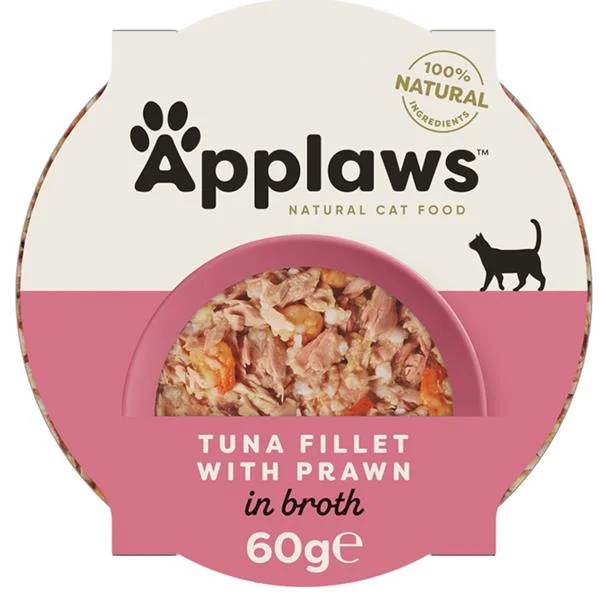 Kalíšek APPLAWS Cat Luxury Tuna Fillet with Prawn 60 g