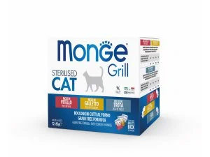 MONGE GRILL Cat MULTIPACK Kapsičky králík a jehně 12ks/ 85g