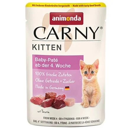 Carny Kitten 85 g Baby Paté, kapsička pro koťata 85g