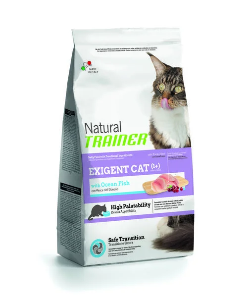 TRAINER Natural Cat Exigent mořská ryba 1,5kg