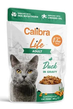 Calibra Cat Life kapsa Adult Duck in gravy 85 g