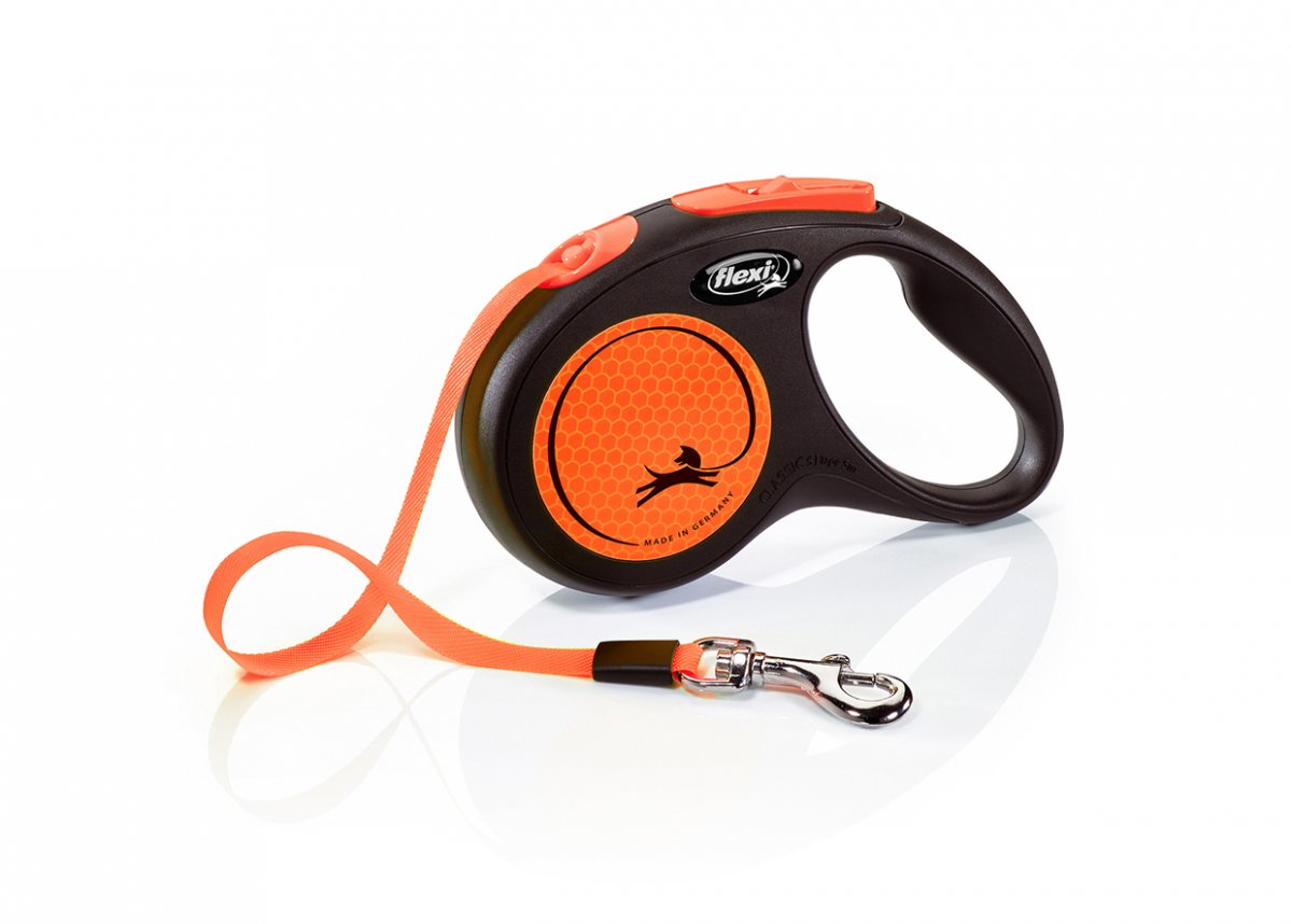 Flexi.de Flexi new NEON S pásek 5m oranžová max 15kg