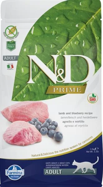 N&D PRIME CAT Adult Lamb & Blueberry 1,5 kg
