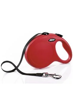 Vodítko FLEXI Classic NEW pásek 8 m/ 50 kg červená
