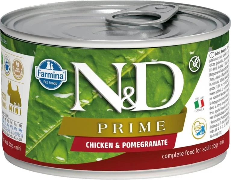 N&D DOG PRIME Adult Chicken & Pomegranate Mini 140 g + 1 ks  ZDARMA